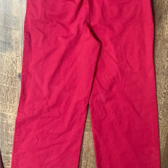 LOFT Hot Pink Flare Women's Jeans - Picture 3 of 3